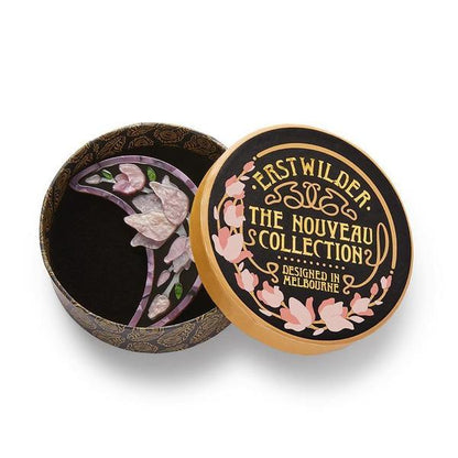 Erstwilder - Steel Magnolias Brooch (purple) (2021) - 20th Century Artifacts