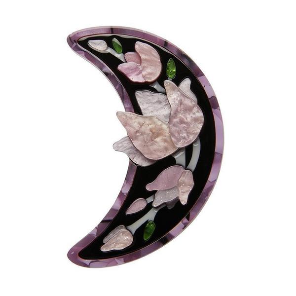 Erstwilder - Steel Magnolias Brooch (purple) (2021) - 20th Century Artifacts