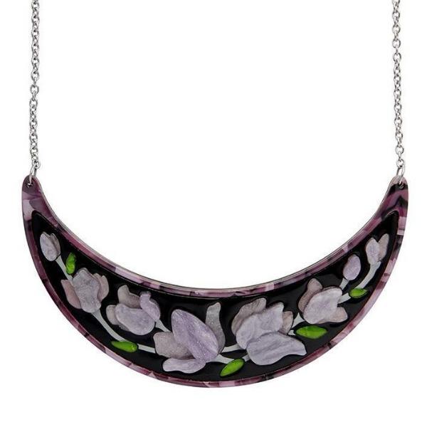 Erstwilder - Steel Magnolias Necklace (2020) purple - 20th Century Artifacts