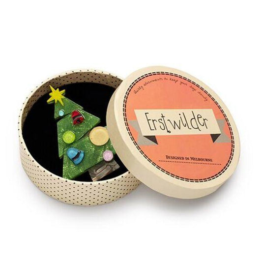 Erstwilder - Still the Season Christmas Tree Brooch (2016) - 20th Century Artifacts