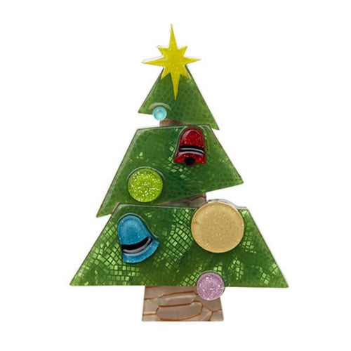 Erstwilder - Still the Season Christmas Tree Brooch (2016) - 20th Century Artifacts