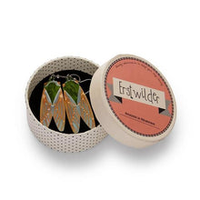 Load image into Gallery viewer, Erstwilder - Summer Songstress Cicada Beetle Earrings (2020) - 20th Century Artifacts