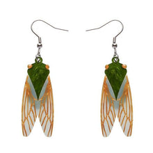 Load image into Gallery viewer, Erstwilder - Summer Songstress Cicada Beetle Earrings (2020) - 20th Century Artifacts