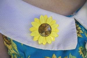 Erstwilder - Sumptuous Sunflower Brooch (2016) - 20th Century Artifacts