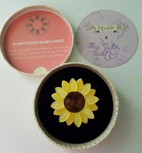 Erstwilder - Sumptuous Sunflower Brooch (2016) - 20th Century Artifacts