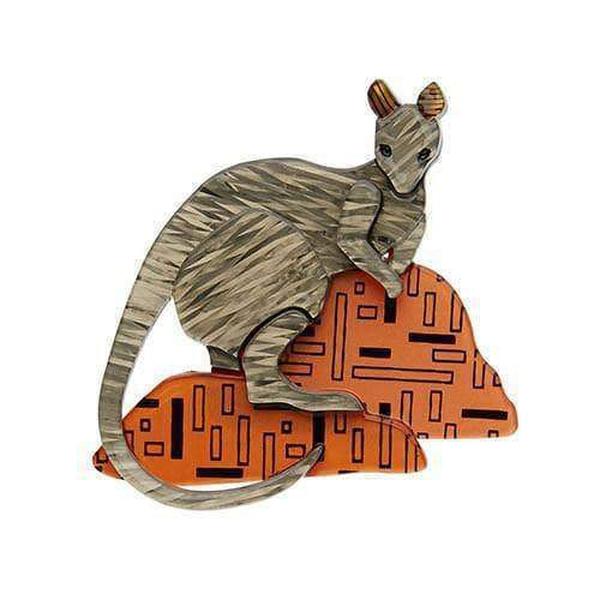 Erstwilder - Sure-Footed Shy Guy Wallaby Brooch (2017)