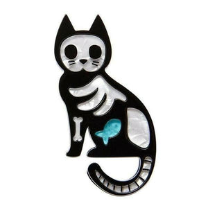 Erstwilder - Tabby Tombstone Brooch (2018) blue - 20th Century Artifacts