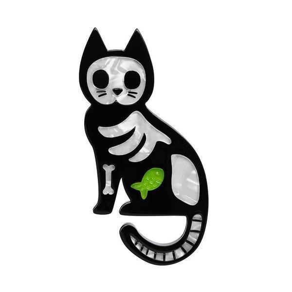 Erstwilder - Tabby Tombstone Brooch (2020) green - 20th Century Artifacts