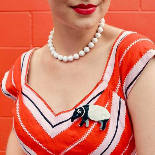 Erstwilder - Tabitha the Tapir Brooch (2018) - 20th Century Artifacts