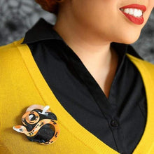 Load image into Gallery viewer, Erstwilder - Take A Bite Serpent Brooch - 20th Century Artifacts