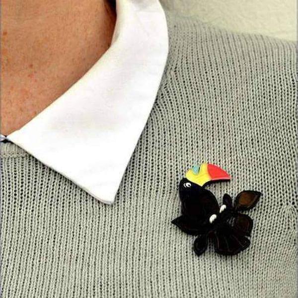 Erstwilder - Talulah Toucan Brooch (2015) - 20th Century Artifacts