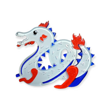 Load image into Gallery viewer, Erstwilder - Tatsu the Terrifying Dragon Brooch (2017) - 20th Century Artifacts