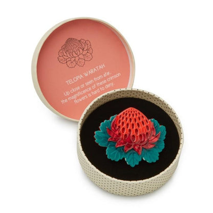Erstwilder - Telopea Waratah Brooch (2015) - 20th Century Artifacts