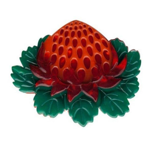 Erstwilder - Telopea Waratah Brooch (2015) - 20th Century Artifacts