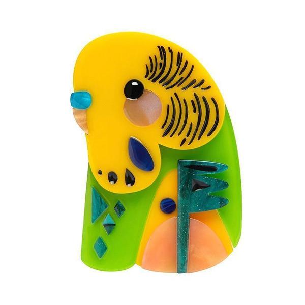 Erstwilder The Beautiful Budgerigar Brooch Pete Cromer 2019