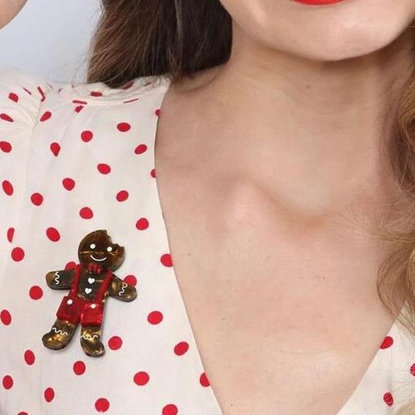Erstwilder - The Bite Before Christmas Brooch (2016) - 20th Century Artifacts