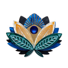 Load image into Gallery viewer, Erstwilder - The Blue Lotus Brooch - 20th Century Artifacts