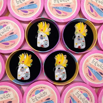 Erstwilder - The Comical Cockatoo Brooch (Pete Cromer) (2019) - 20th Century Artifacts