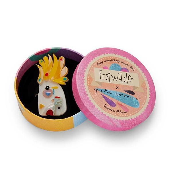 Erstwilder - The Comical Cockatoo Brooch (Pete Cromer) (2019) - 20th Century Artifacts