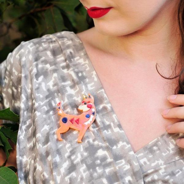 Erstwilder - The Dapper Dingo Brooch (Pete Cromer) (2019) - 20th Century Artifacts