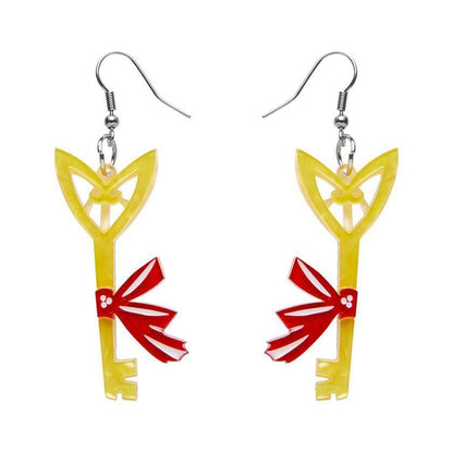 Erstwilder - The Golden Key Drop Earrings - 20th Century Artifacts