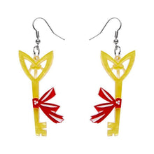 Load image into Gallery viewer, Erstwilder - The Golden Key Drop Earrings - 20th Century Artifacts