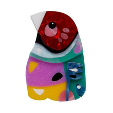 Load image into Gallery viewer, Erstwilder - The Gracious Gouldian Finch Brooch (Pete Cromer) (2019) - 20th Century Artifacts