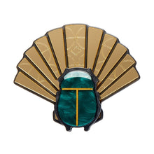 Load image into Gallery viewer, Erstwilder - The Heart of Egypt Scarab Brooch - 20th Century Artifacts