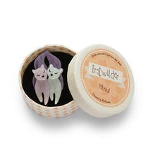 Load image into Gallery viewer, Erstwilder - The Love Cats Mini Brooch - 20th Century Artifacts