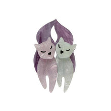 Load image into Gallery viewer, Erstwilder - The Love Cats Mini Brooch - 20th Century Artifacts