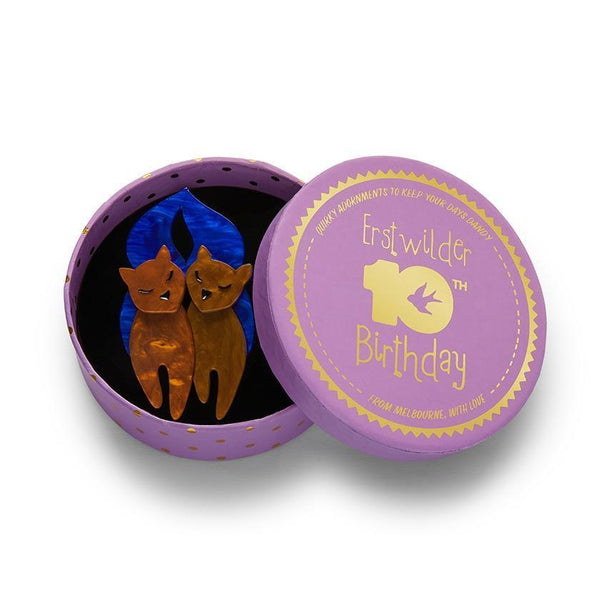 Erstwilder - The Lovecats Brooch (2021) - 20th Century Artifacts