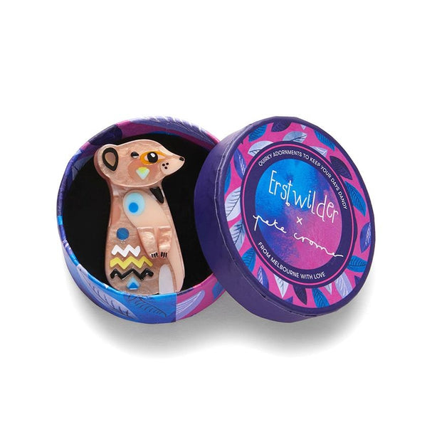 Erstwilder - The Masterful Meerkat Mini Brooch (Pete Cromer) (2022) - 20th Century Artifacts