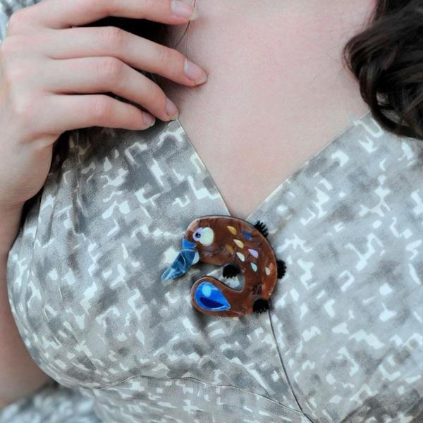 Erstwilder - The Peppy Platypus Brooch (Pete Cromer) (2019) - 20th Century Artifacts
