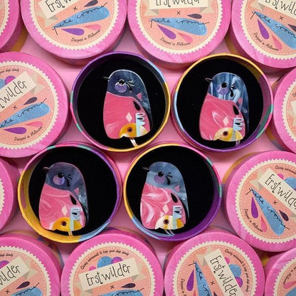 Erstwilder - The Perky Pink Robin Brooch (Pete Cromer) (2019) - 20th Century Artifacts
