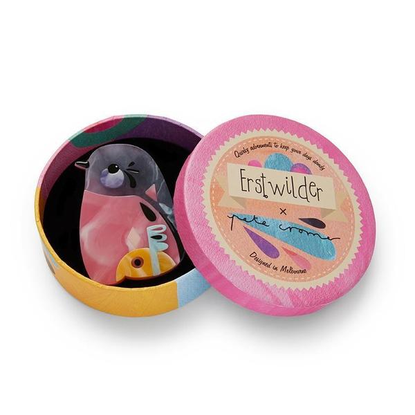 Erstwilder - The Perky Pink Robin Brooch (Pete Cromer) (2019) - 20th Century Artifacts