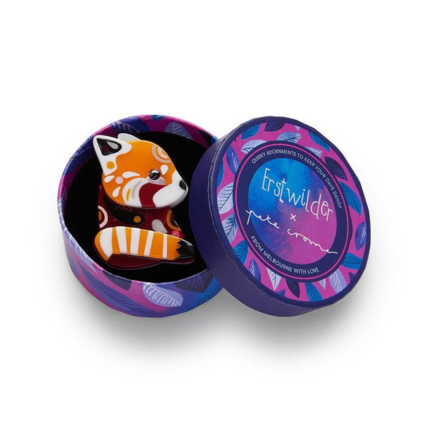 Erstwilder - The Rakish Red Panda Mini Brooch (Pete Cromer) (2022) - 20th Century Artifacts