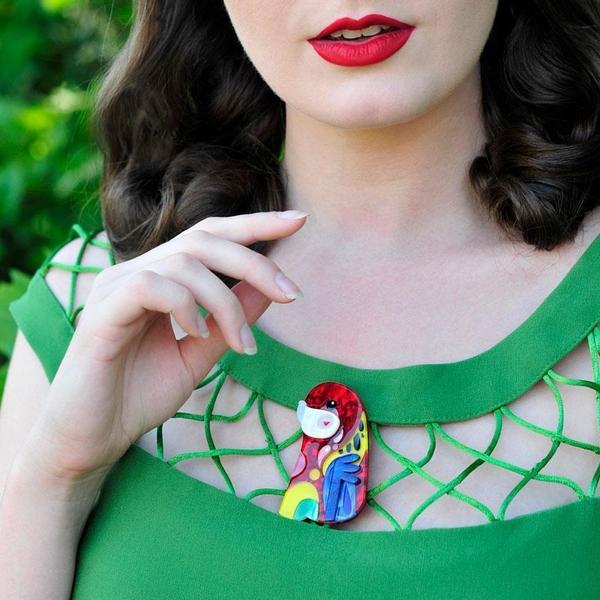 Erstwilder - The Rowdy Rosella Brooch (Pete Cromer) (2019) - 20th Century Artifacts