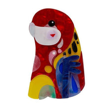 Load image into Gallery viewer, Erstwilder - The Rowdy Rosella Brooch (Pete Cromer) (2019) - 20th Century Artifacts