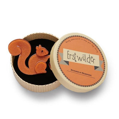 Erstwilder - The Satisfied Squirrel Brooch (2020) - 20th Century Artifacts