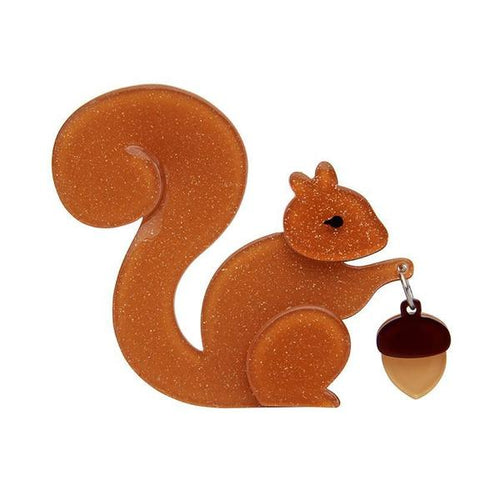 Erstwilder - The Satisfied Squirrel Brooch (2020) - 20th Century Artifacts