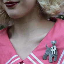 Load image into Gallery viewer, Erstwilder - The Schnauzer and Klaus Brooch (2016) - 20th Century Artifacts
