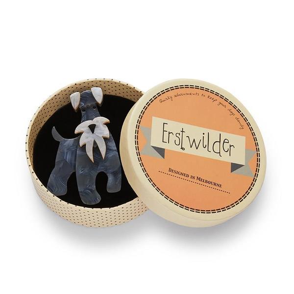 Erstwilder - The Schnauzer and Klaus Brooch 2021 - 20th Century Artifacts
