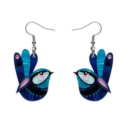 Erstwilder - The Splendid Fairy Wren Earrings (Pete Cromer) (2021) - 20th Century Artifacts