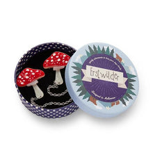 Load image into Gallery viewer, Erstwilder - The Spore the Merrier Toadstool Cardigan Clips (2020) - 20th Century Artifacts