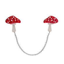 Load image into Gallery viewer, Erstwilder - The Spore the Merrier Toadstool Cardigan Clips (2020) - 20th Century Artifacts