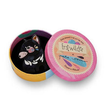 Load image into Gallery viewer, Erstwilder - The Talkative Tasmanian Devil Brooch (Pete Cromer) (2019) - 20th Century Artifacts