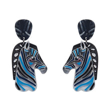 Load image into Gallery viewer, Erstwilder - The Zealous Zebra Earrings (Pete Cromer) (2022) - 20th Century Artifacts