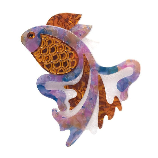 Erstwilder - Thin Gold Wings Koi Fish Brooch (2023) - 20th Century Artifacts