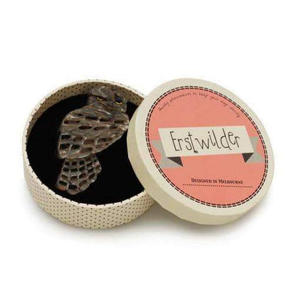 Erstwilder - Thorny Tawny Frogmouth Owl Brooch (2015) - 20th Century Artifacts