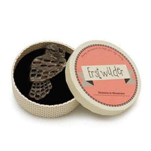 Load image into Gallery viewer, Erstwilder - Thorny Tawny Frogmouth Owl Brooch (2015) - 20th Century Artifacts